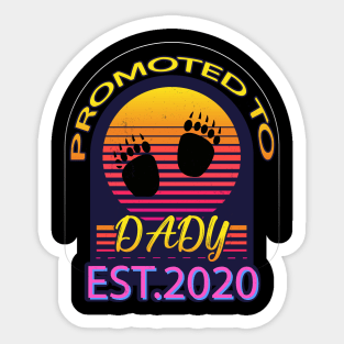 Father day promoted daddy est.2020 Sticker